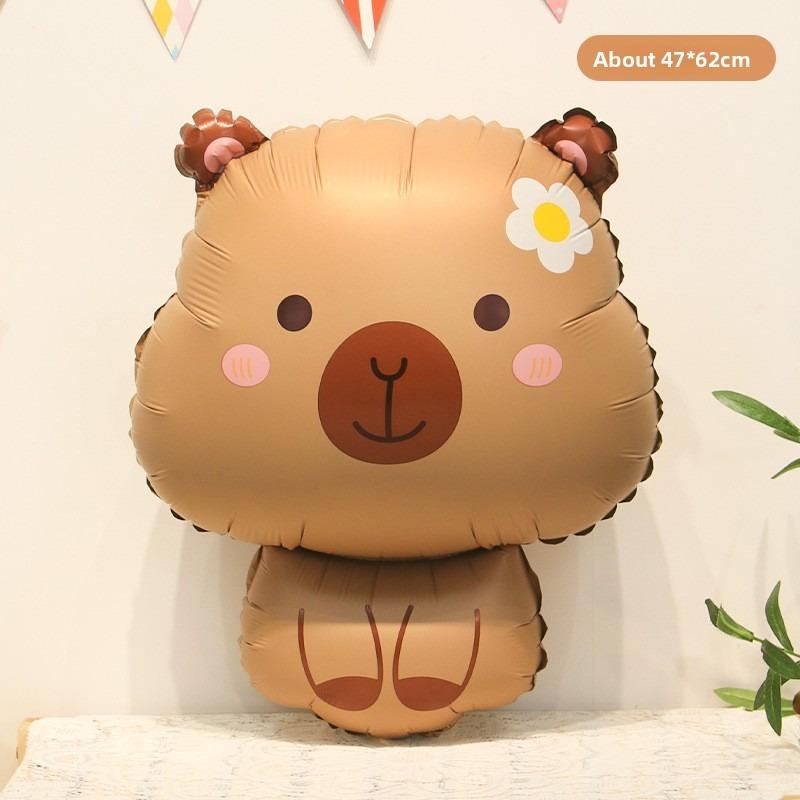 Matte Cartoon Cute Animal-shaped Balloon Baby's 100th Birthday Decoration and Photo Props