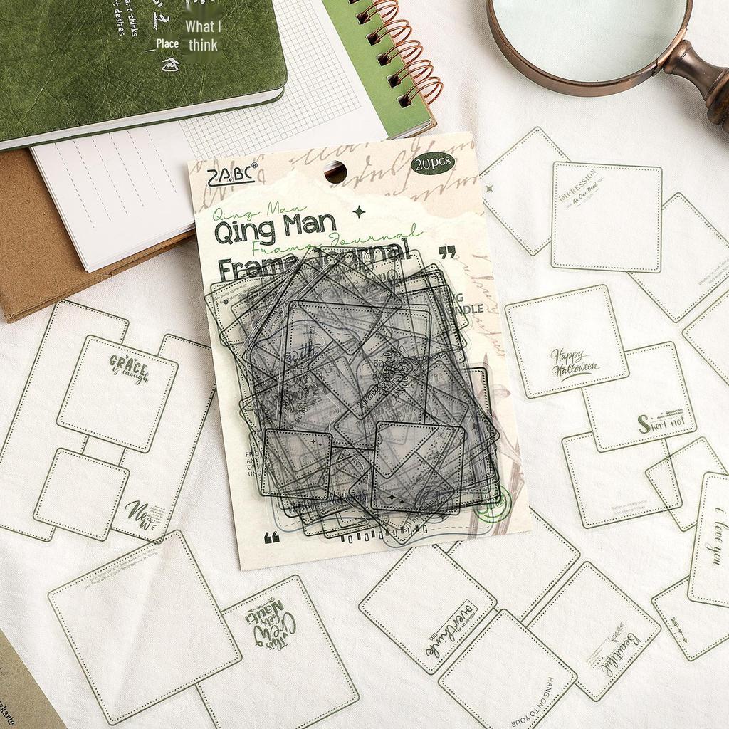 Border Frame Sticker Zabc Memory Pack 4 Borderthemed Journaling Collage Materials