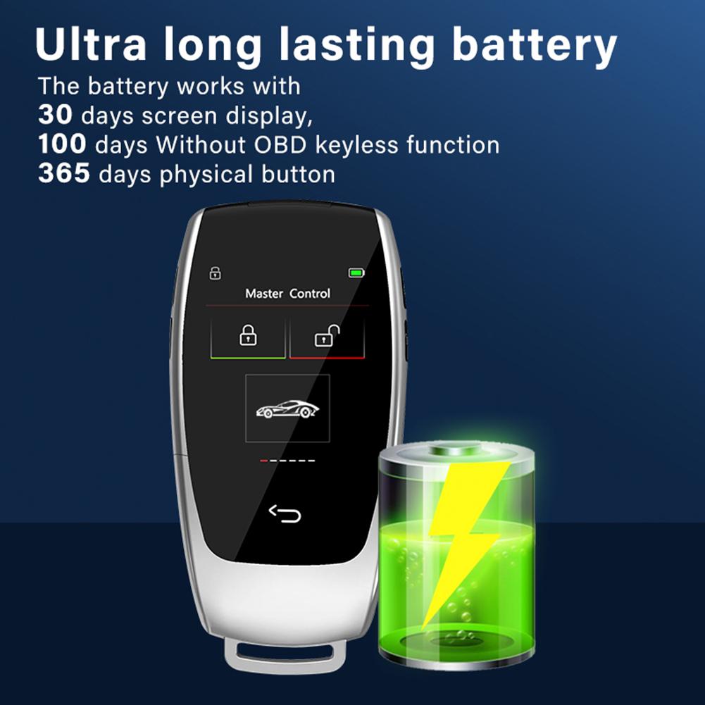 CF799 Smart Remote Key LCD Screen Keyless Entry Auto Lock Window Lift Trunk Remote for Start Stop Engine Button Models