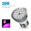 LED Plant Grow Light Bulb E27 Base Grow Light Bulbs Indoor 28W Plants Growing Light Bulb Lamp for
