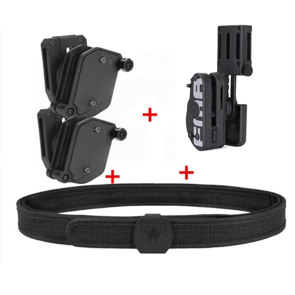 Tactical Skirmish IPSC Belt Perfect Match with Holster Speed Magazine Pouch Set, Competition Shooting Belt, Mag Holster Set