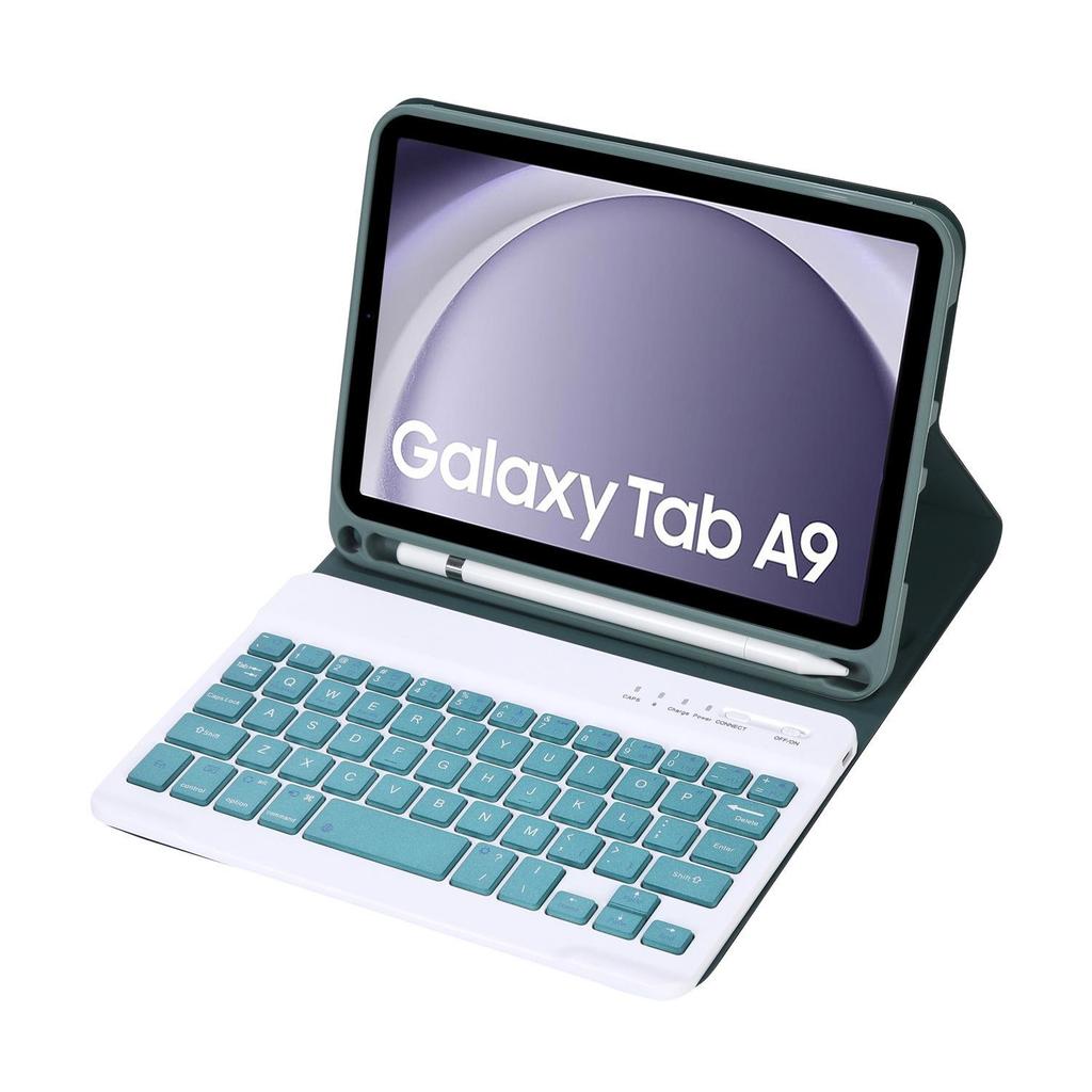 Compatible with Samsung Galaxy Tab A11: Case with Pen Slot & Round Cap Bluetooth Keyboard for 8.7-inch Tablet.