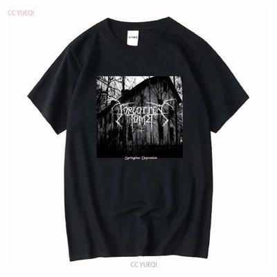 Vergessenes Grab Frühling Depression Schwarzes T-Shirt Volle Größe S 5XL Lang- oder Kurzarm Vintage Gewaschen Atmungsaktiv Weich