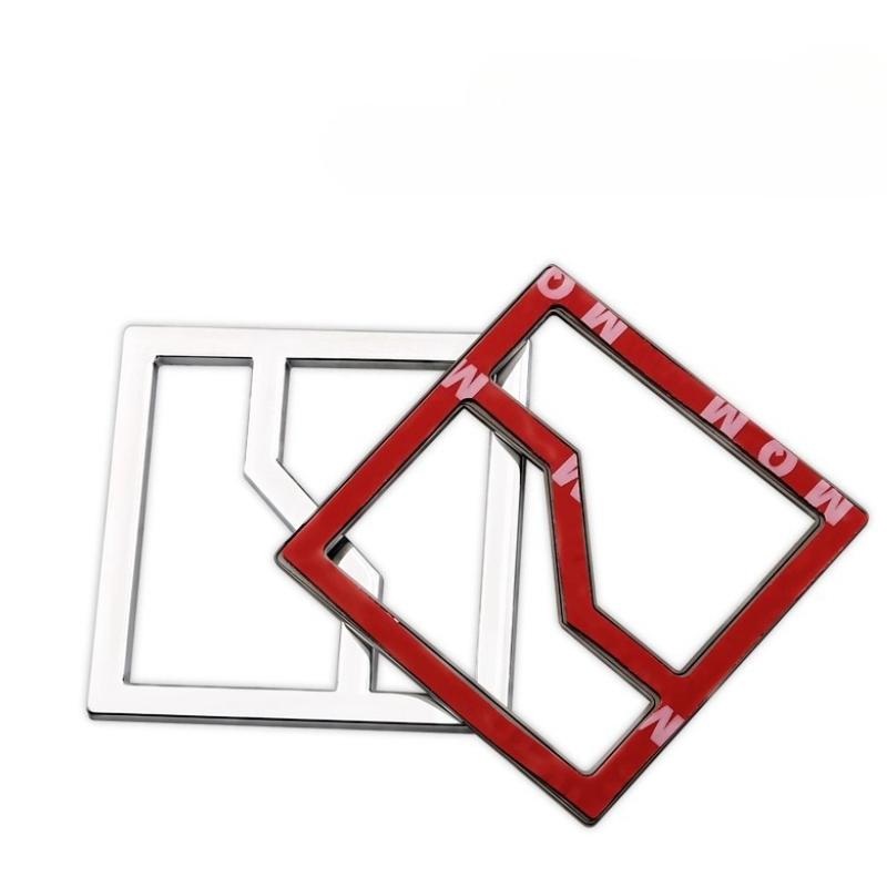 Pour ZEEKER Étiquette Avant Métal 3D Trois-dimensionnel Cache Avant Autocollant Décoratif Modification 7X 001 009 007 X