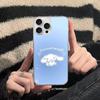 Caroon Cute C-Cinnamorolls For IPhone 17 Air 16 15 14 13 12 11 Pro Max Plus Phone Case Silvery Satin Glossy Surface
