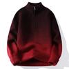 2026 Herbst Winter Herren Lässige Pullover mit halbem Reißverschluss Herren Locker Stehkragen Gestrickte Pullover Männliche Jugend Trendige Bequeme Oberteile
