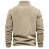 Men's Autumn and Winter Stand-up Collar Half-zipper Long-sleeved Sweater Stand-up Collar Men's Polar Fleece Top