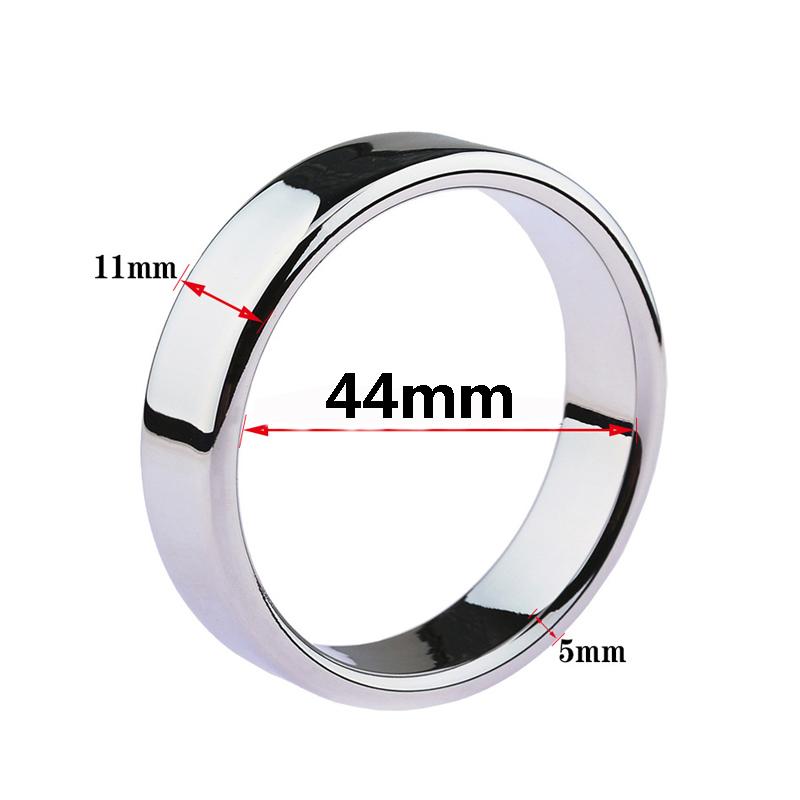 6 Sizes Stainless Steel Male Penis Ring Ball Scrotum Stretcher Ejaculation Delay Metal Cock Rings BDSM Sex Toys For Men Cockring