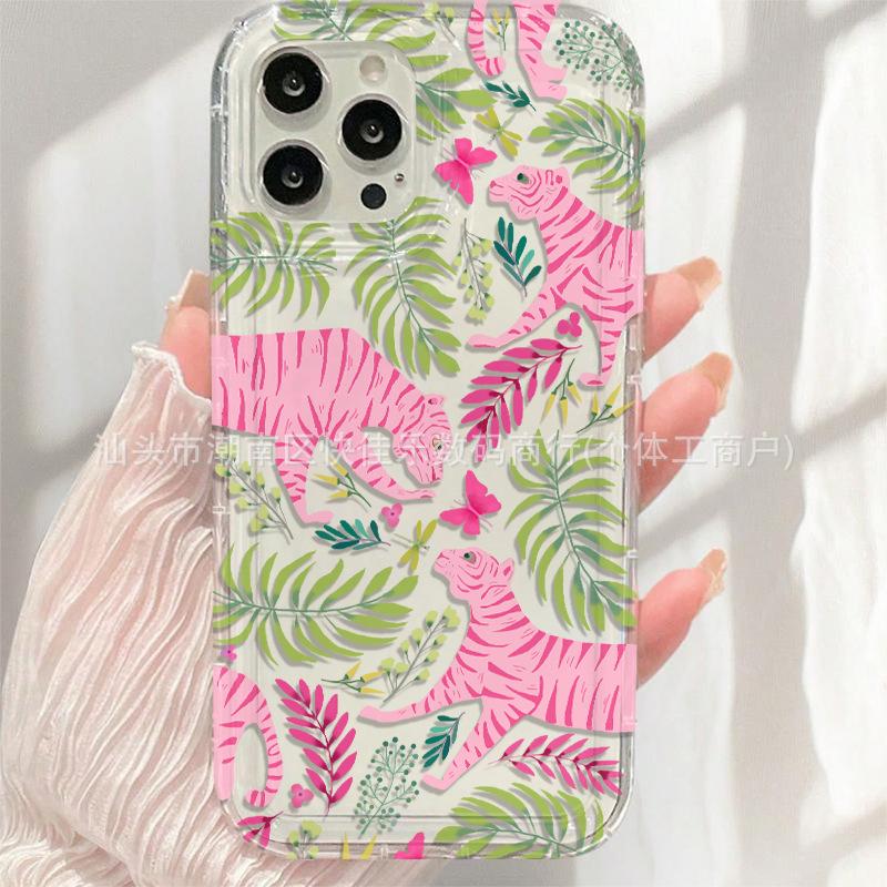 Jungle Tiger for iPhone Apple 11/12/13/14/15/16/17PROMAX Airbag Phone Case