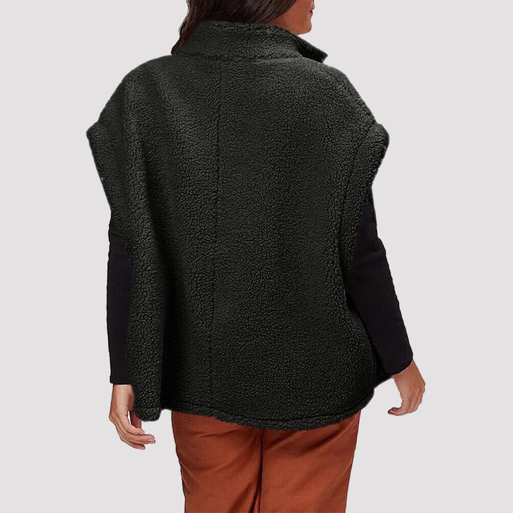 Women's Fashion Casual All- Sleeveless Warm Vest Loose Jacket
