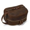 Crazy Horse Leather Wash Bag Vintage Leather Travel Storage Bag Men'S And Women'S Cowhide Storage Cosmetic Bag