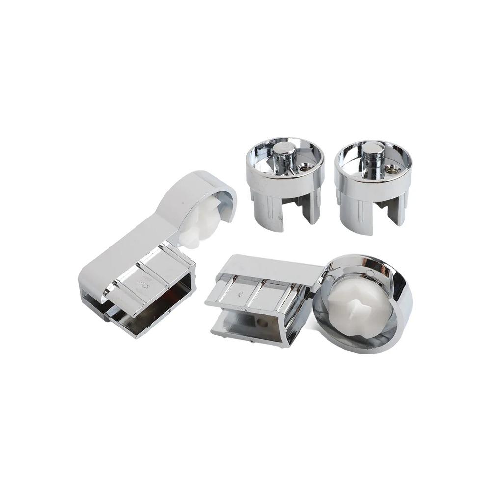 Shower Screen Hinges With Chrome Plating Perfectly Designed ABS Brackets For 6mm Glass Enhances Bathroom Aesthetics
