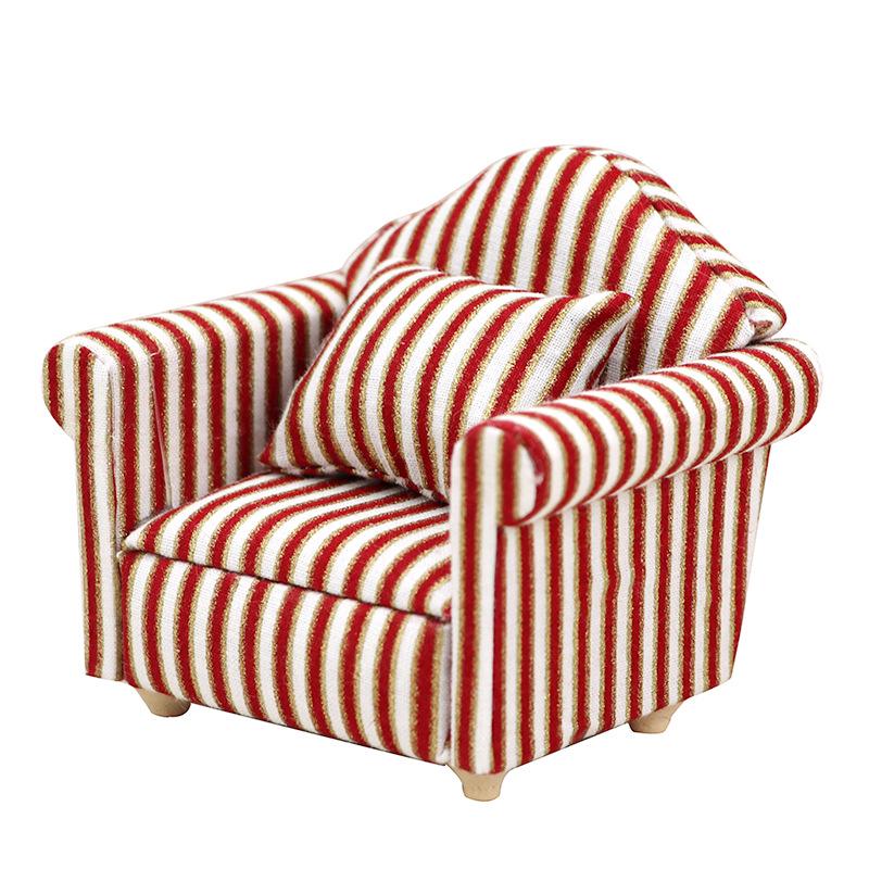 1:12 Mini Dollhouse Furniture - Single Sofa for Miniature Scene and OB11 Doll