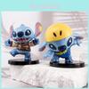 Colorful Pvc Stitch Figurines Music Party Edition 6-piece Set Lilo And Stitch Collectibles