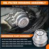 15620-31060 Oil Filter Housing Cap Assembly Kit for Toyota Rav4 Tundra 4Runner Camry Highlander Tacoma Lexus RX350 Aluminum Oil Filter with Wrench