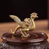 Brass Four Mythical Beasts Ornaments: Azure Dragon, White Tiger, Vermilion Bird, Black Tortoise - Office Home Decor Craft Deskto