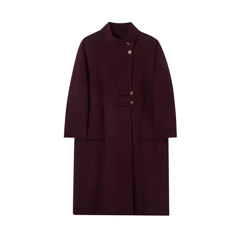 Fengmao Women's 100% Wool Loose-Fit Winter Coat
