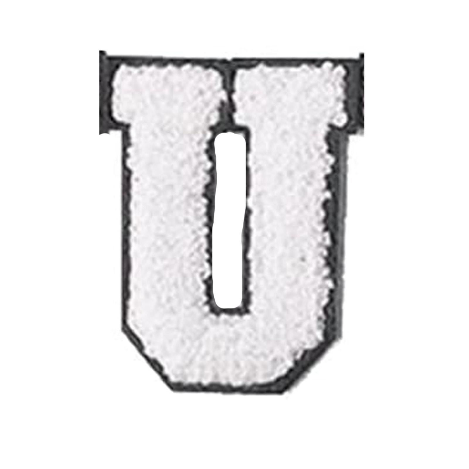 

Английские буквы алфавита полотенце вышитые нашивки для детской одежды сумки джинсы пришить аксессуары DIY имя патч аппликация U белый