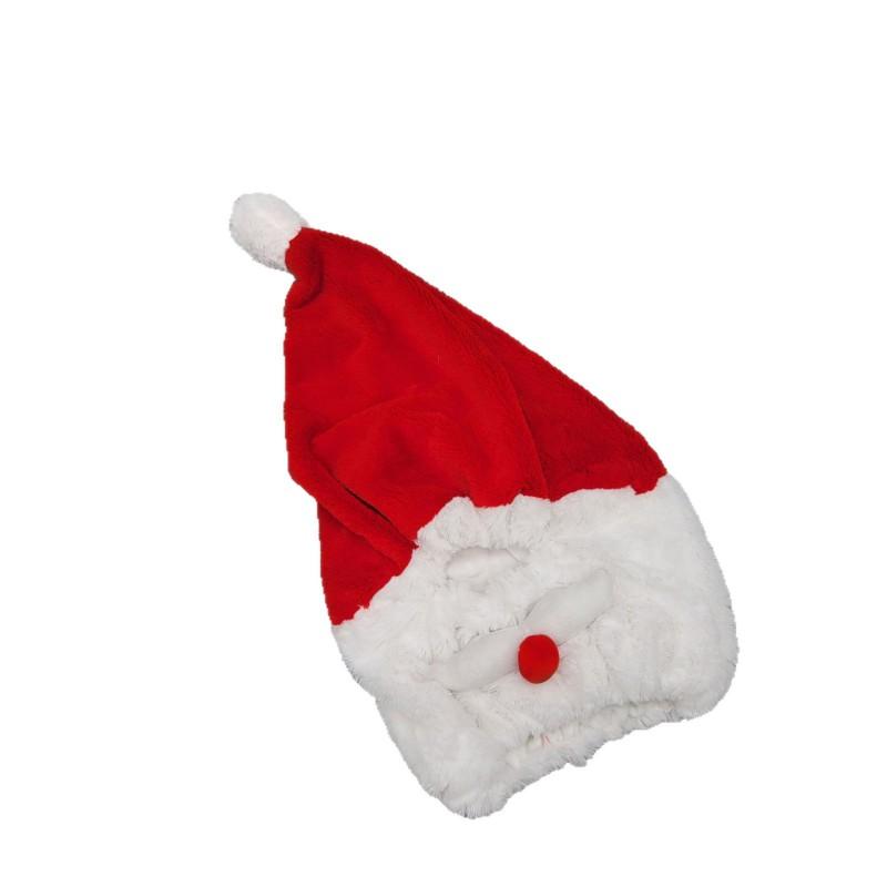 Plush Christmas Helmet Cover Santa Hat Outdoor Motorcycle Holiday Decor