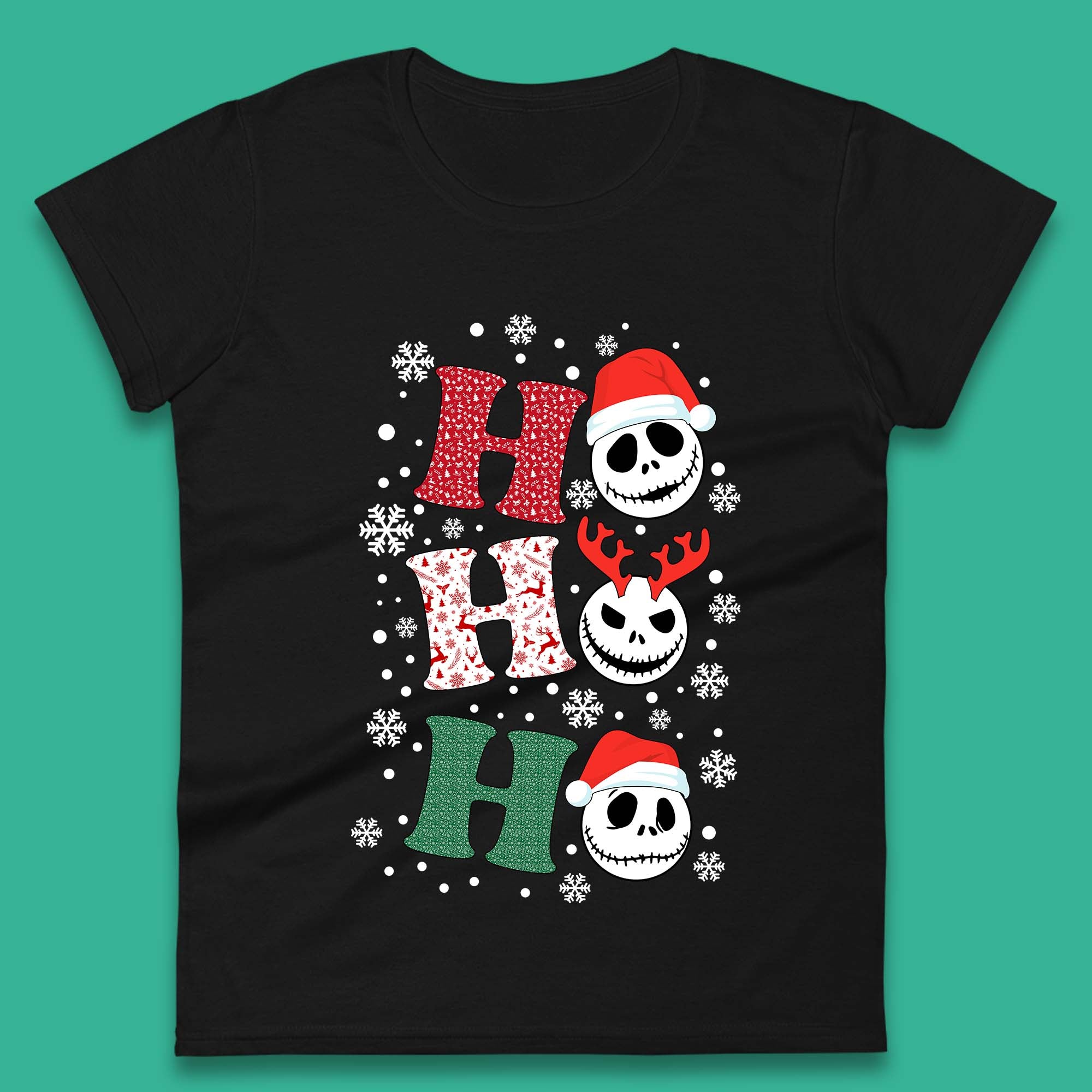 Jack Skellington Christmas Womens T-Shirt Mens Tops Tees Unisex S
