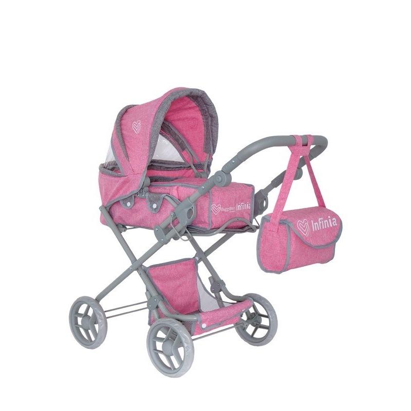 

Коляска для кукол Buggy Boom 8456-2226 ст Серо-розовый с суммой