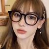 Casual Retro Square Eyeglasses Frame Male Plain Clear Lens  Transparent Lens Casual Glasses Men Women Eyeglasses Gafas