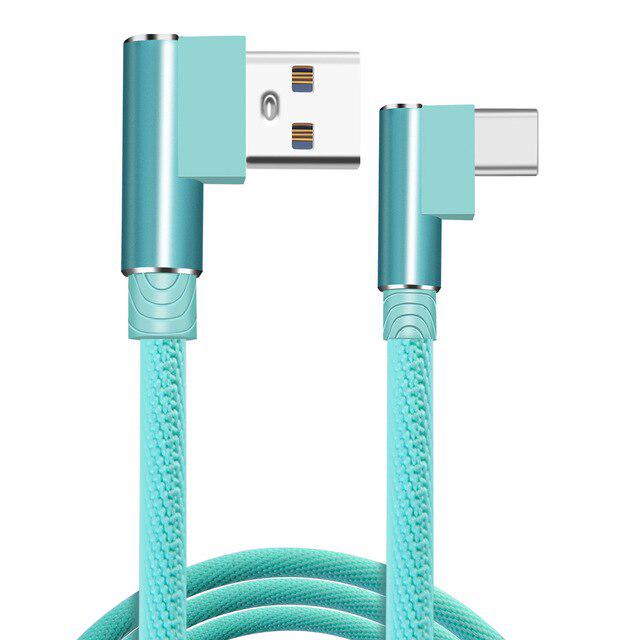3a Usb Type C 90 Degree Usb C Cable For Xiaomi Mi 9t Redmi note9S 10PRO Oneplus OPPO Samsung Galaxy S22 S21 S20 NOTE20 Usb-c Fast Charging Data Cable