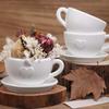 Teacup Tray Silicone Mold With Handle DIY Heart Coffee Cup Saucer UV Resin Epoxy Mold Candle Cup Ceramics Mold Crafts Casting