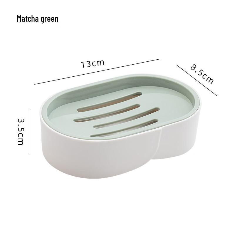 Plastic Drainable Soap Dish Set