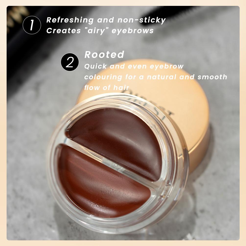 Set di mascara + eyeliner + siero per ciglia + crema per sopracciglia, set per il trucco degli occhi e delle sopracciglia, anti-sudore, non facile da togliere, trucco naturale per gli occhi a lunga durata