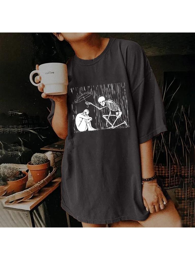 Back Print Sorceress Printed T-shirt