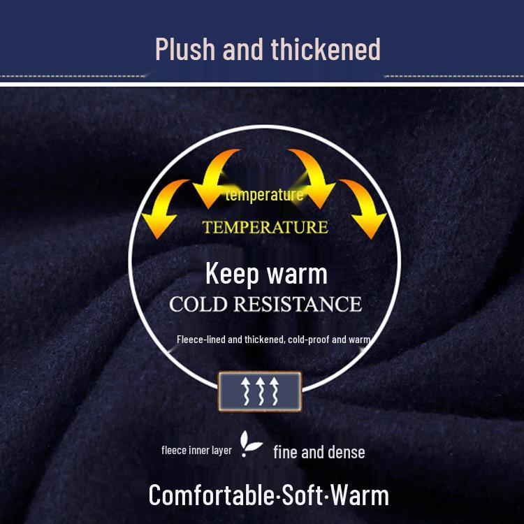 Herren Fleecegefüttertes Einfarbiges Warmes Unterwäscheset für Herbst und Winter