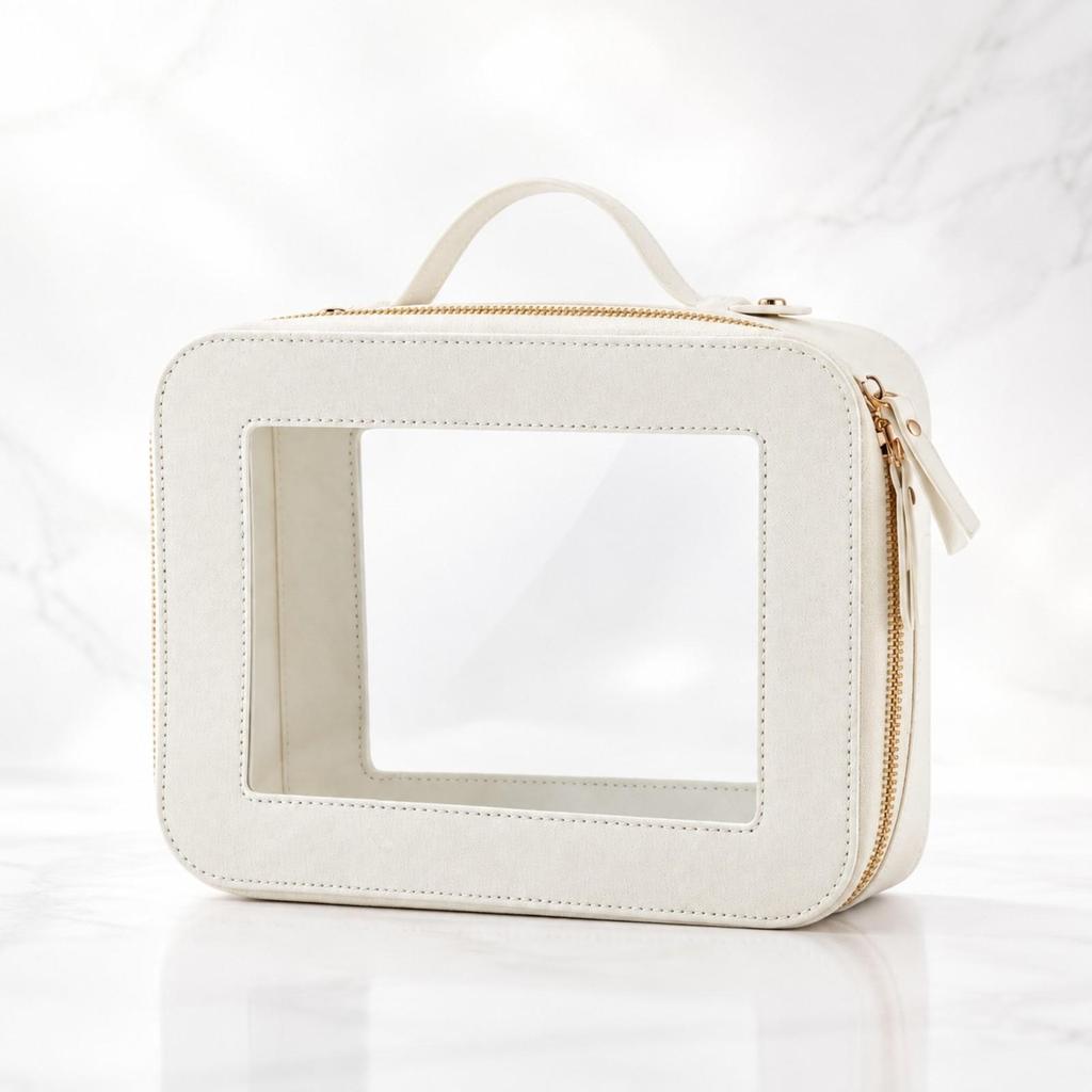 Game Tile Carrying Case Lightweight PU Mahjong Storage Pouch with Zipper Compact for Nights