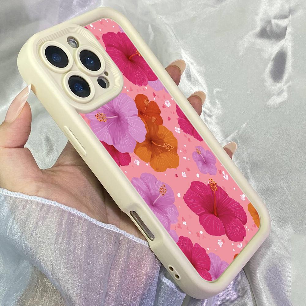 JT292 Illustration Colorful Floral for iPhone 17 16 15 14 13 12 Pro Max Samsung S26 S25 Ultra A17 A16 A07 A56 A06 A15 Xiaomi 15T Redmi 15c Soft Case
