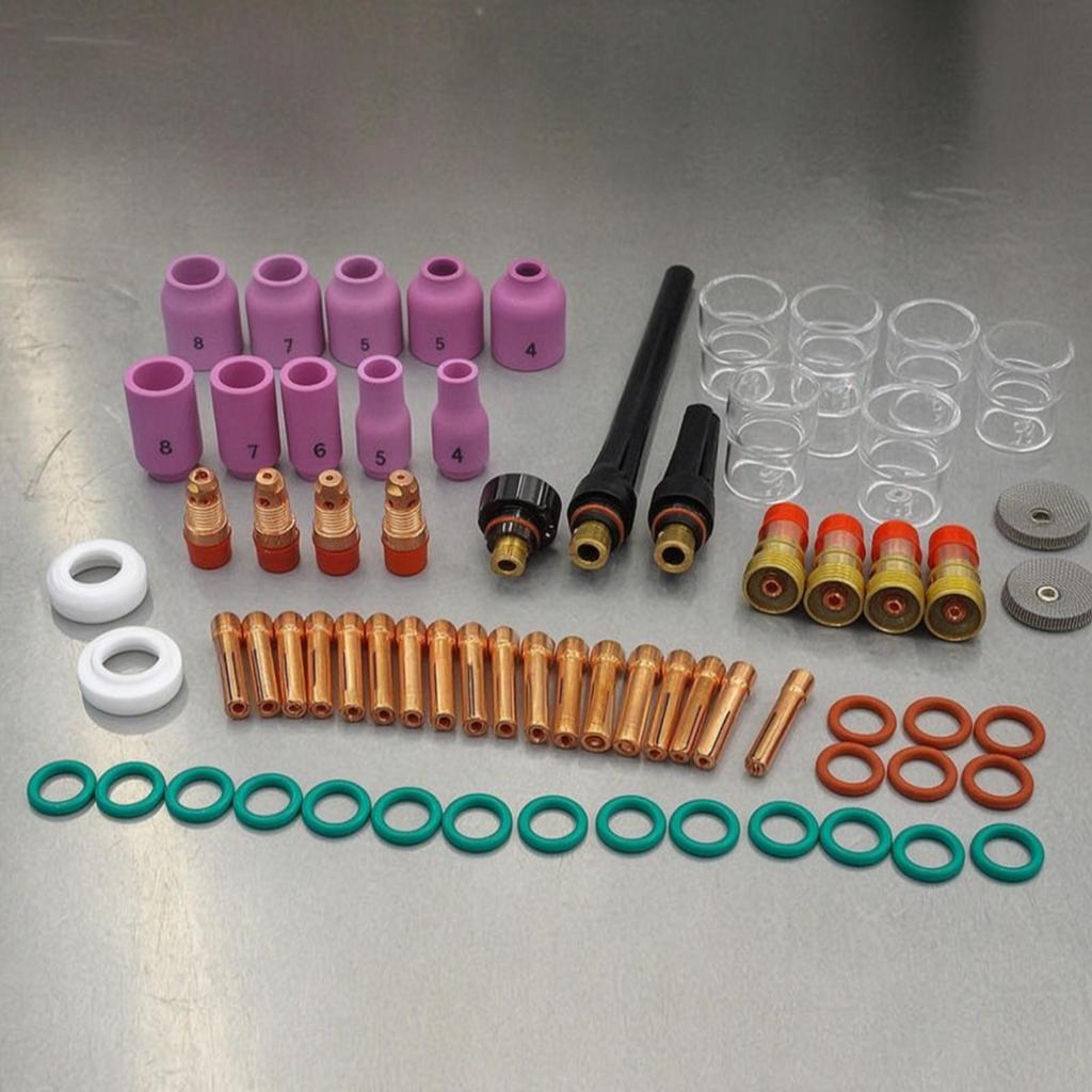 71 Pieces TIG Torch Consumables Kit Replacement Parts Compatible