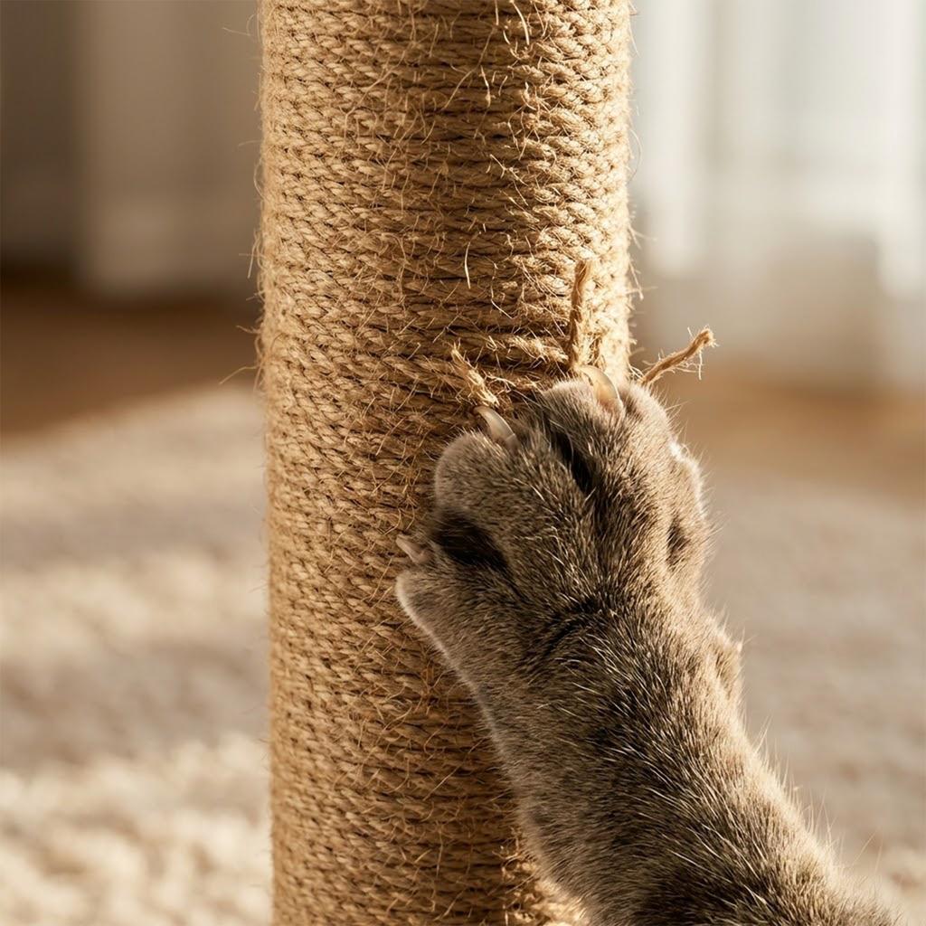Sisal Rope Cat Scratching Post Replacement for Cat Tree Tower Durable Natural Fiber Material Small Size