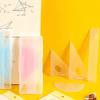 4 Set Math Geometry Tool Plastic Ruler Include Straight Ruler for Triangle Ruler Protractor Student School Office Statio