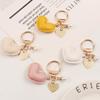 Cute Heart Keychain Phone Bag Backpack Charm Accessory Car Keychain Creative Schoolbag Pendant