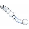 New SM Transparent Glass Bead Anal Plug, Male Prostate Massager, Clitoral Stimulation Vibrator for Women,18+Adult Sex Toys