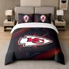 3Pcs Bedding SetKansas City Chiefs Soft Bed Sheet and Two Pillowcases Home Bedroom Decor