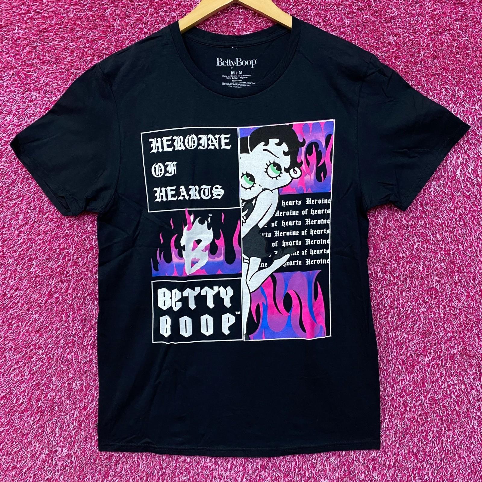 Betty Boop Heroine Of Hearts Graphic Design T-Shirt Medium XXXXL