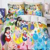 New Sailor Moon Bedding Set,Japanese Anime Sailor Moon Bedding Set,Beautiful Girl Quilt Cover Cute Printing Duvet Home