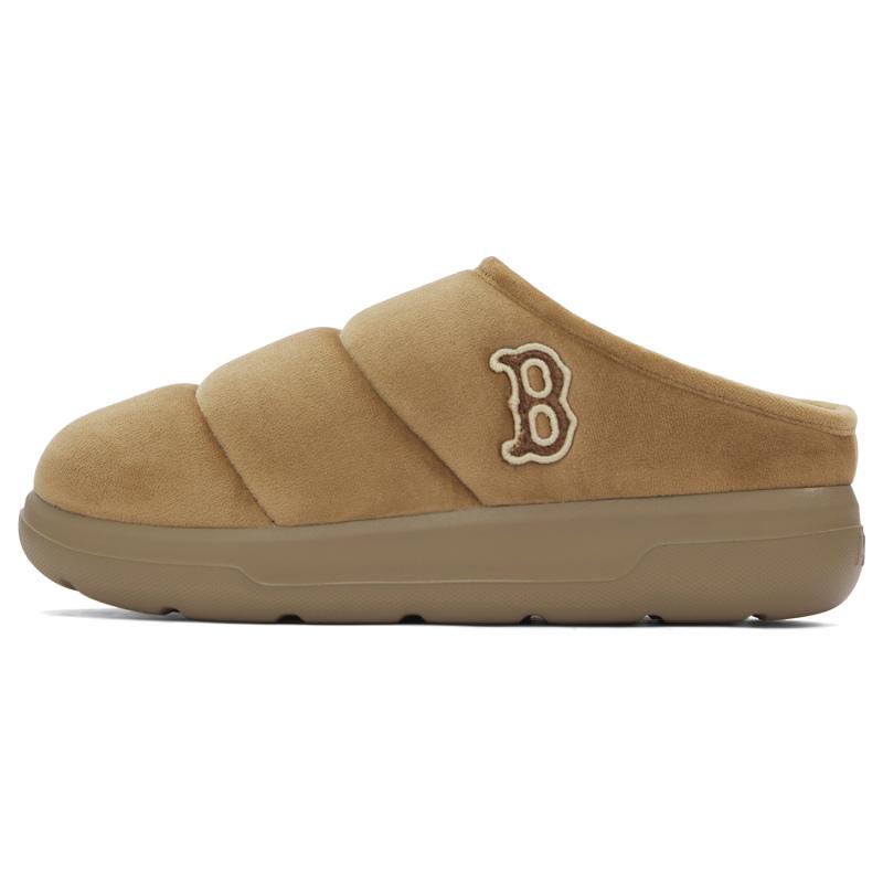 

MLB Boston Red Sox Abrasion-Resistant Slip-Resistant Platform Height Increasing Fleece-Lined Mules Unisex Dark Camel Sneakers 3AWBBCM46-43CAD 39