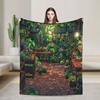 Stardew Valley Greenhouse Flannel Blankets Winter  Soft Throw Blanket for Kids Adult Couch Chair Aesthetic Bedspread Sofa Cover