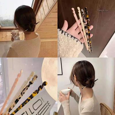 Modern Minimalist Daily Hairpin Women's Simple Elegant Acetate Material Hairpin Hanfu Hair Decoration