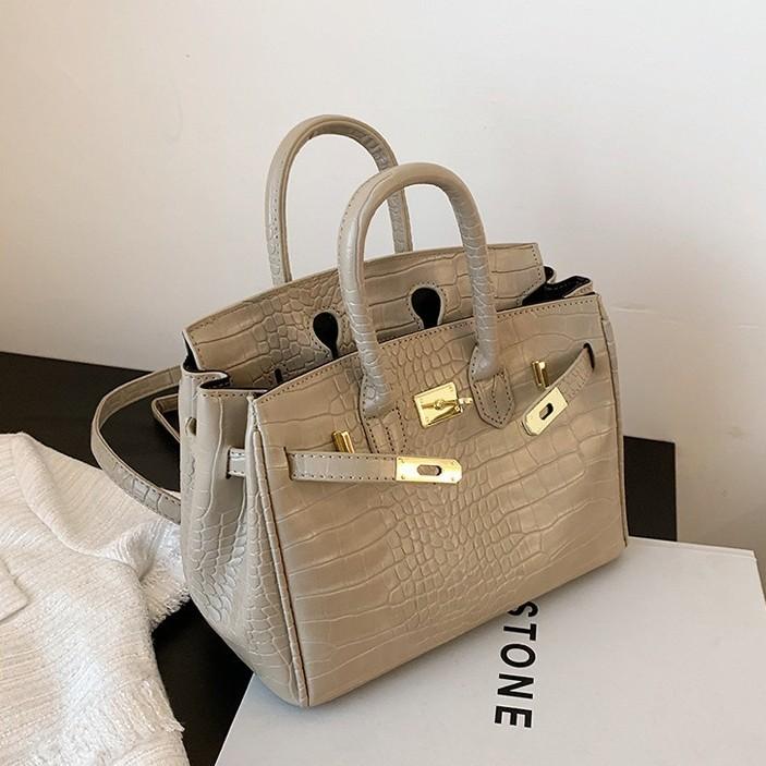 European and American Fashion Women's Bags, Crocodile Pattern Light Luxury Kelly Bags, New Bags, Niche Texture Messenger Bags
