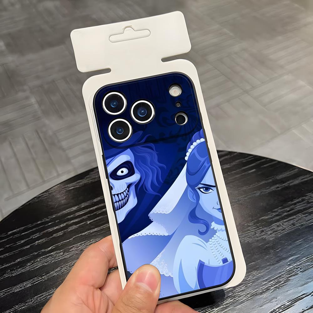 

H-Haunted Mansion Phone Case For IPhone 17 Air 16 E Pro Max 15 14 13 Mini 12 Pro 11 Max Plus Black Soft Shell iPhone XS Max