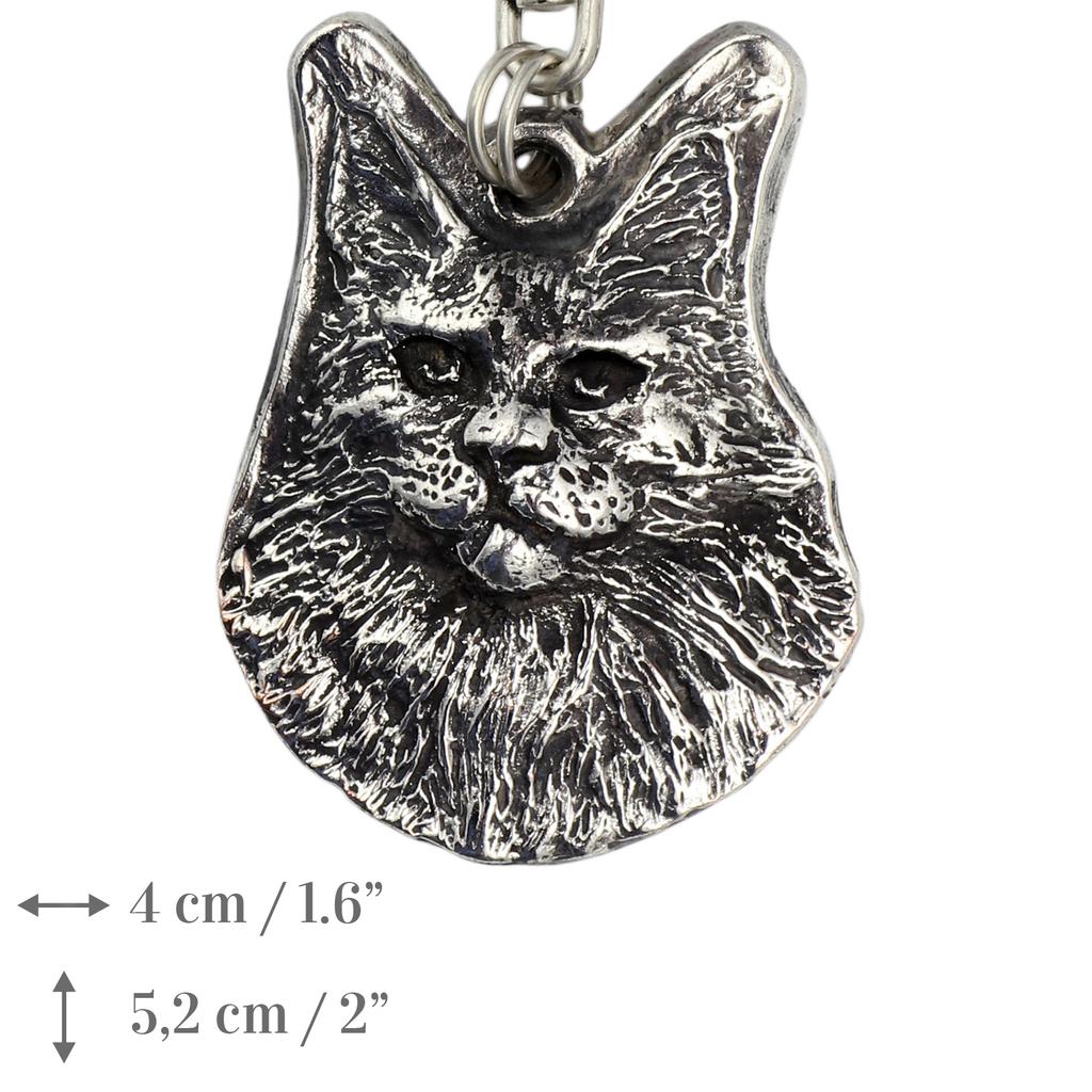 Maine Coon - Necklace with dog, silver-plated pendant for dog fan, unique jewelry by Art-Dog brand