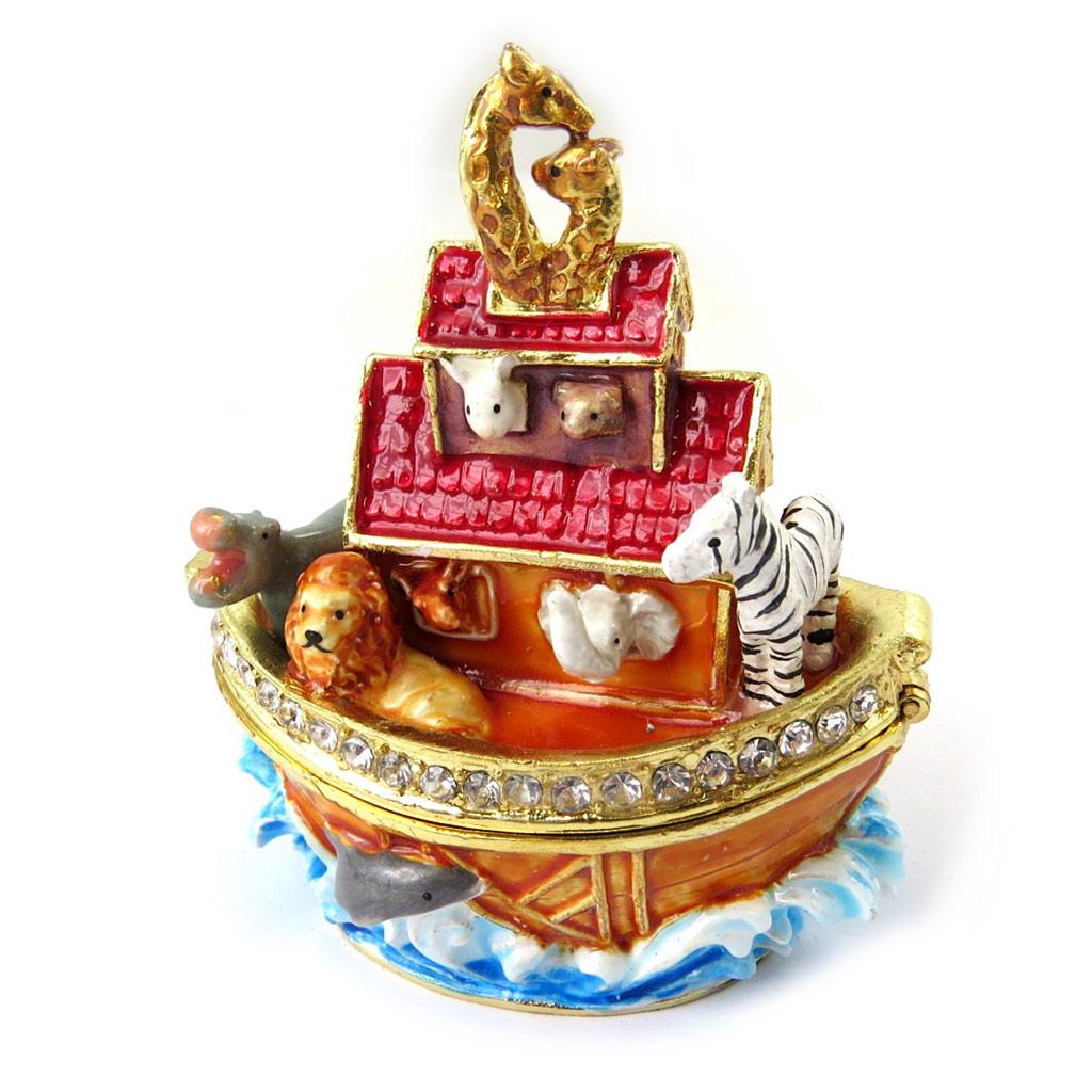 Les Trésors De Lily [N5160] - 'Noah's Ark' Multicoloured Jewellery Box