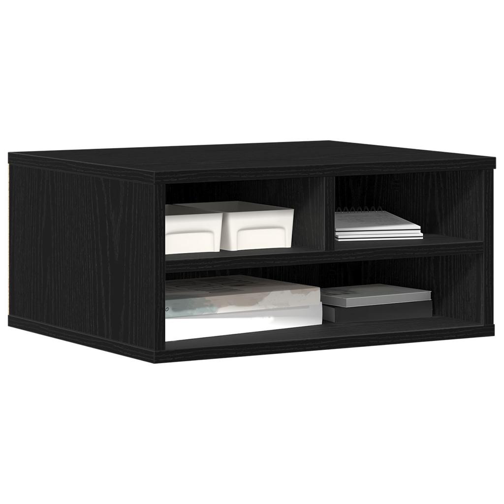 Desktop-Druckerregal, 2 Ebenen, offenes Aufbewahrungssystem, Regal für Kosmetik, Schreibwaren und Sonstiges, multifunktionales Desktop-Aufbewahrungsregal, 49x40x22,5 cm